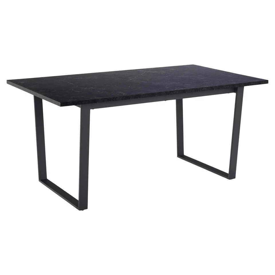Sohome Eettafel Sheetal - 160 X 90cm - Zwart Marmerlook