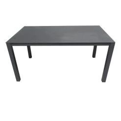 Giga Meubel Tuintafel Aluminium Antraciet 160cm - Tafel Dante