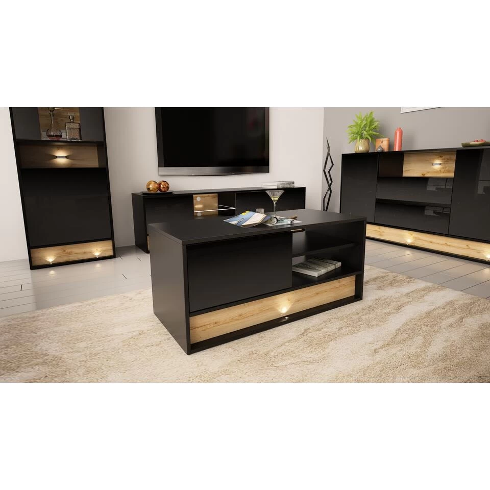 Salontafel Vision 45x100x45 Zwart - Afbeelding 3