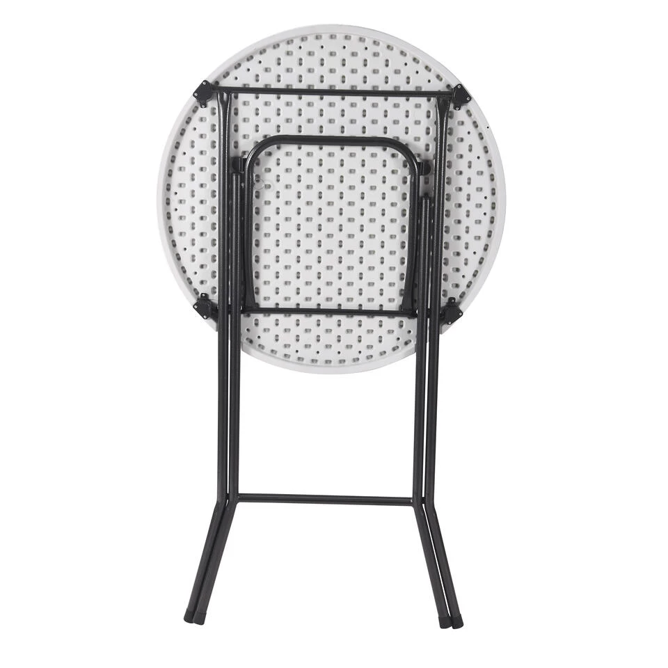 ERRO Statafel Ø80x110cm - Wit/grijs - Afbeelding 2