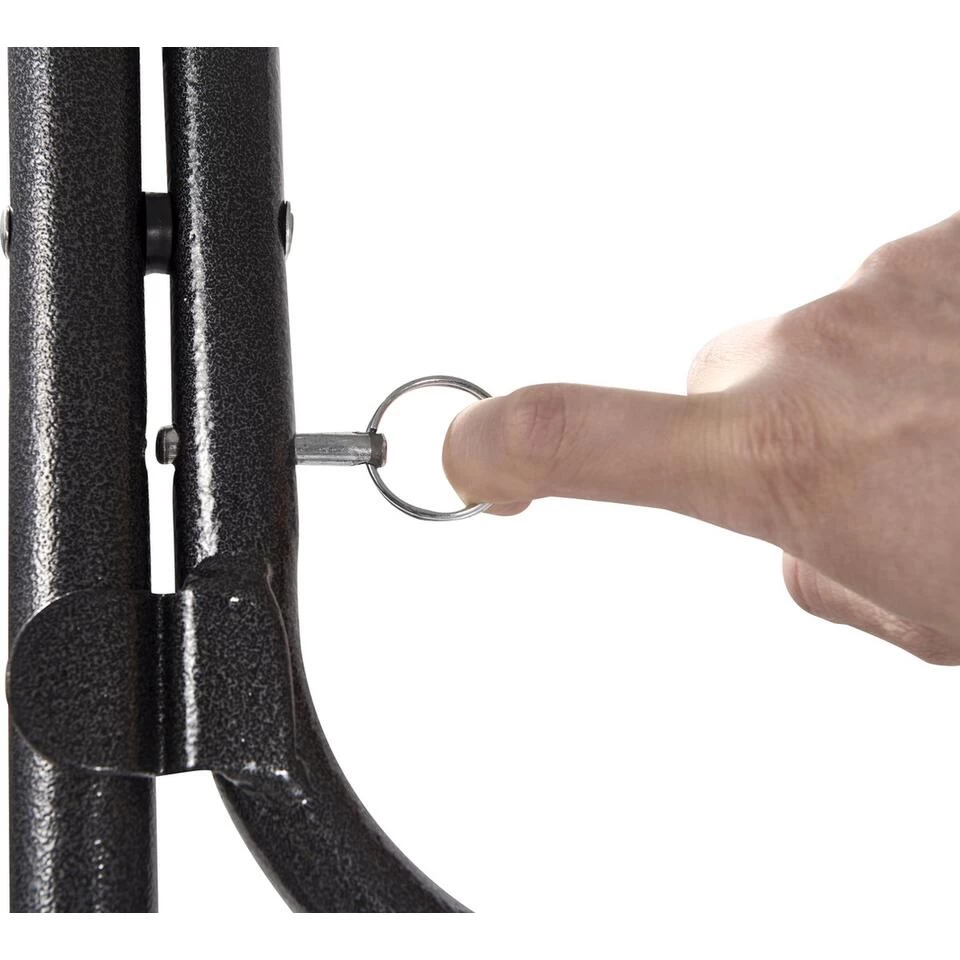 ERRO Statafel Ø80x110cm - Wit/grijs - Afbeelding 4