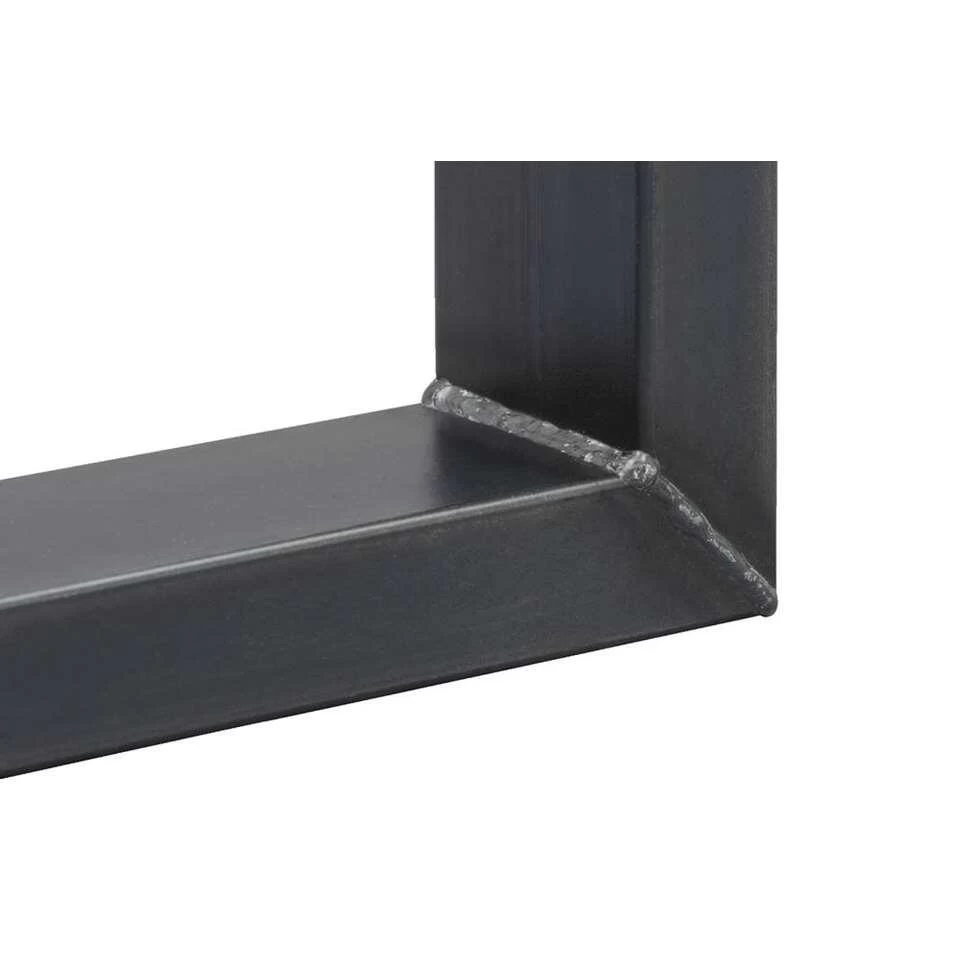 UMIX Boomstamtafel Houston U-poot - 75x180x90 Cm - Eiken/zwart - Afbeelding 4