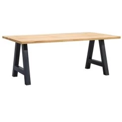 UMIX Eettafel Houston A-poot - 75x160x90 Cm - Eiken/zwart