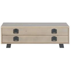 WOOOD Salontafel Derby - Smoke/zwart - 35x110x62 Cm
