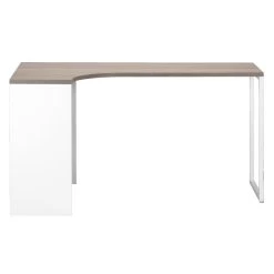 Hoekbureau Hannover - Wit/truffel - 76,8x145x81 Cm