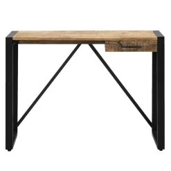 Bureau Kyan - Zwart/naturel - 78x110x40 Cm