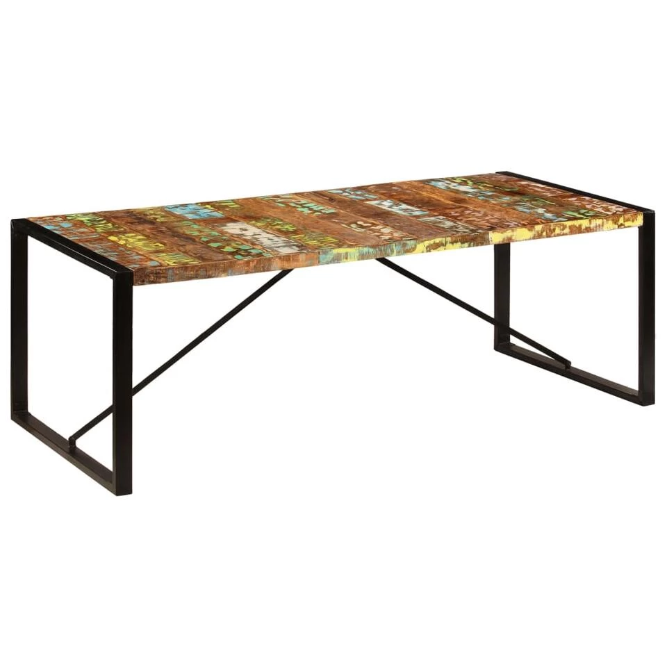 VidaXL Eettafel 220x100x75 Cm Massief Gerecycled Hout