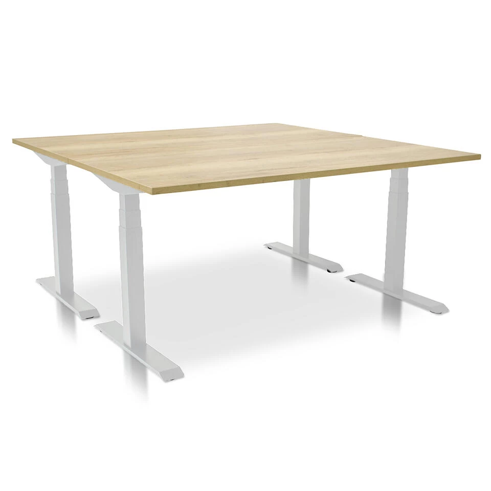 MRC PRO Elektrisch ARBO Zit-sta Bureau - 160x80 Cm Robuust Eiken - Afbeelding 4