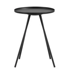 Bijzettafel Leicester - Mat Zwart - 56xØ40 Cm
