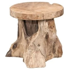 Bijzettafel Borneo - Teak - 40xØ40 Cm