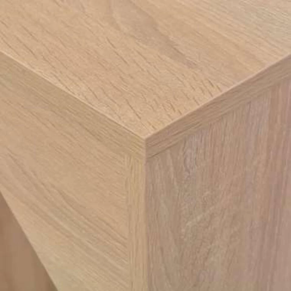 VidaXL Bartafel Met Verplaatsbaar Schap 138x39x110 Cm Eikenkleurig - Afbeelding 2