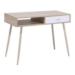 Beliani Bureau DEORA - Lichte Houtkleur Mdf