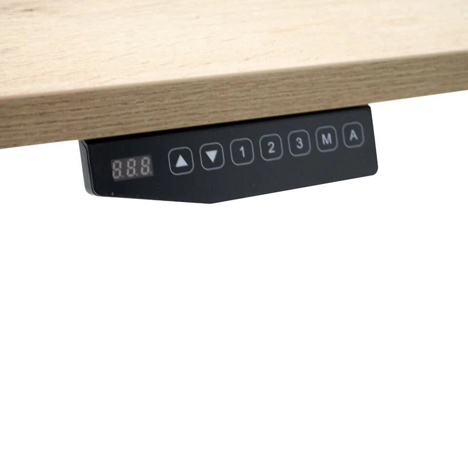 MRC COMFORT Elektrisch Zit Sta Bureau - 180x80 - Bruin Eiken - Afbeelding 3