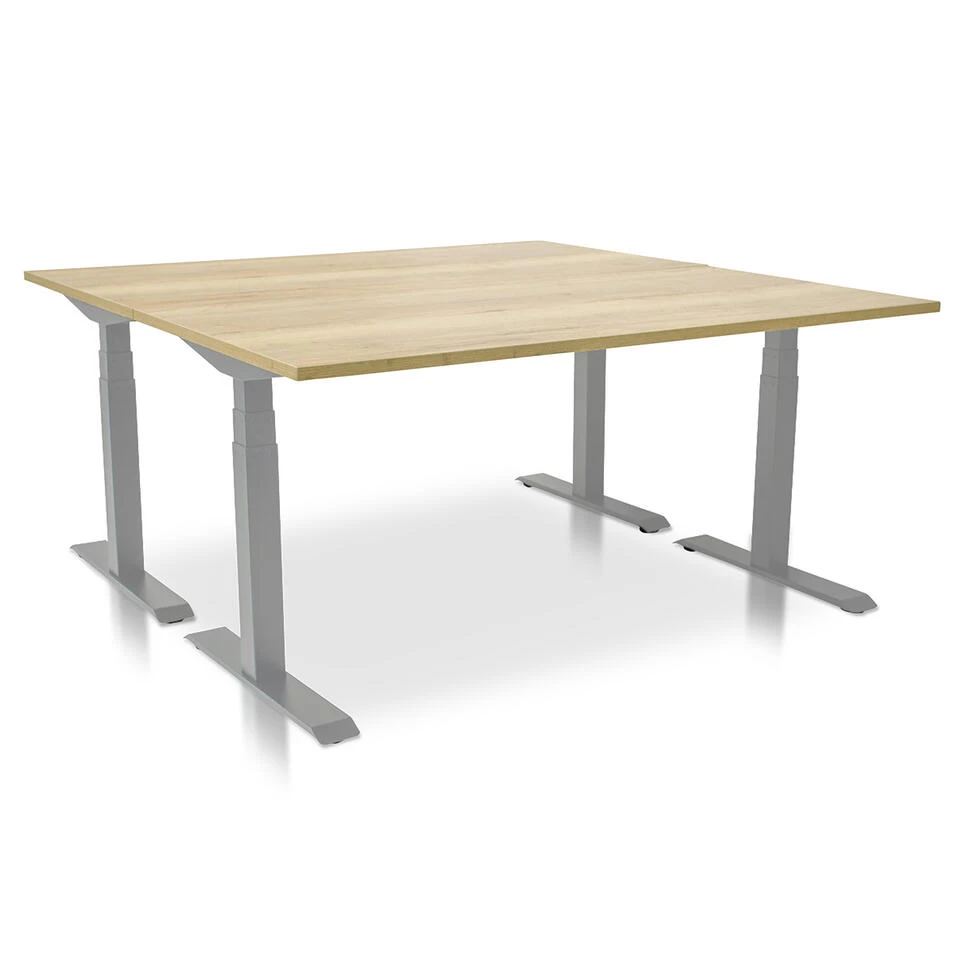MRC PRO Elektrisch ARBO Zit-sta Bureau - 140x80 Cm Robuust Eiken - Afbeelding 4