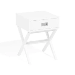 Beliani Nachtkast MONROE - Wit Mdf