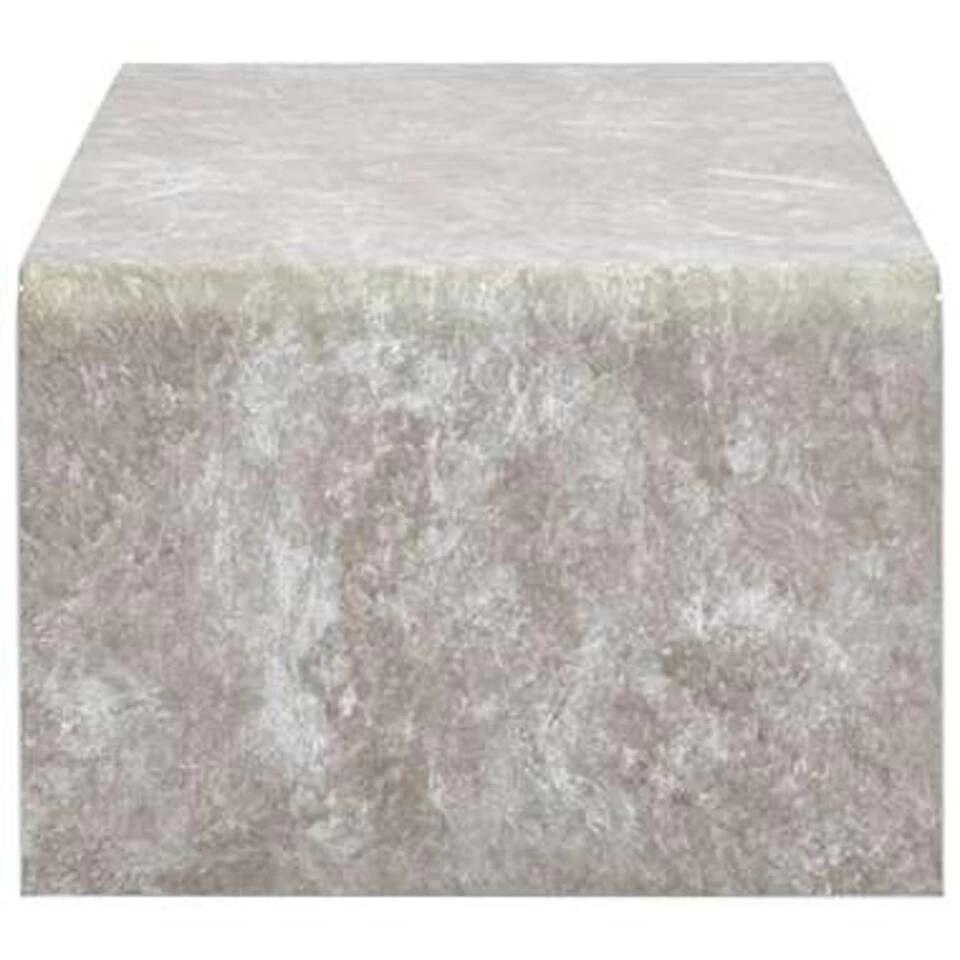 VidaXL Salontafel 98x45x31 Cm Gehard Glas Marmer Bruin - Afbeelding 3