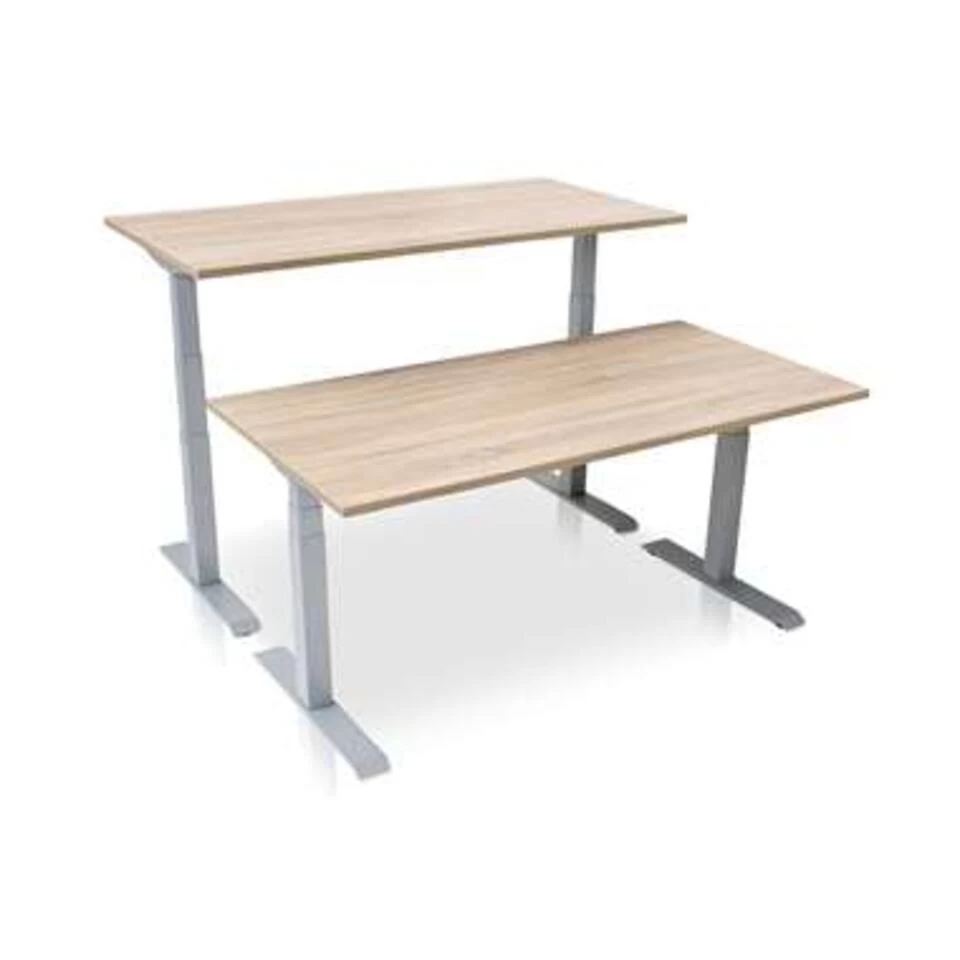 MRC PRO Elektrisch ARBO Zit-sta Bureau - 160x80 Cm - Midden Eiken - Afbeelding 3