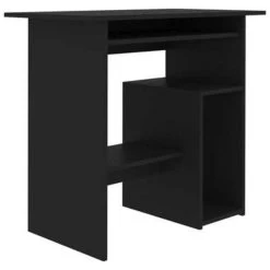 VidaXL Bureau 80x45x74 Cm Spaanplaat Zwart