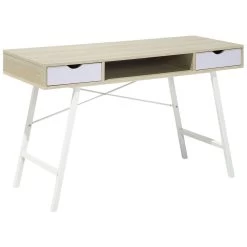 Beliani Bureau CLARITA - Lichte Houtkleur Mdf