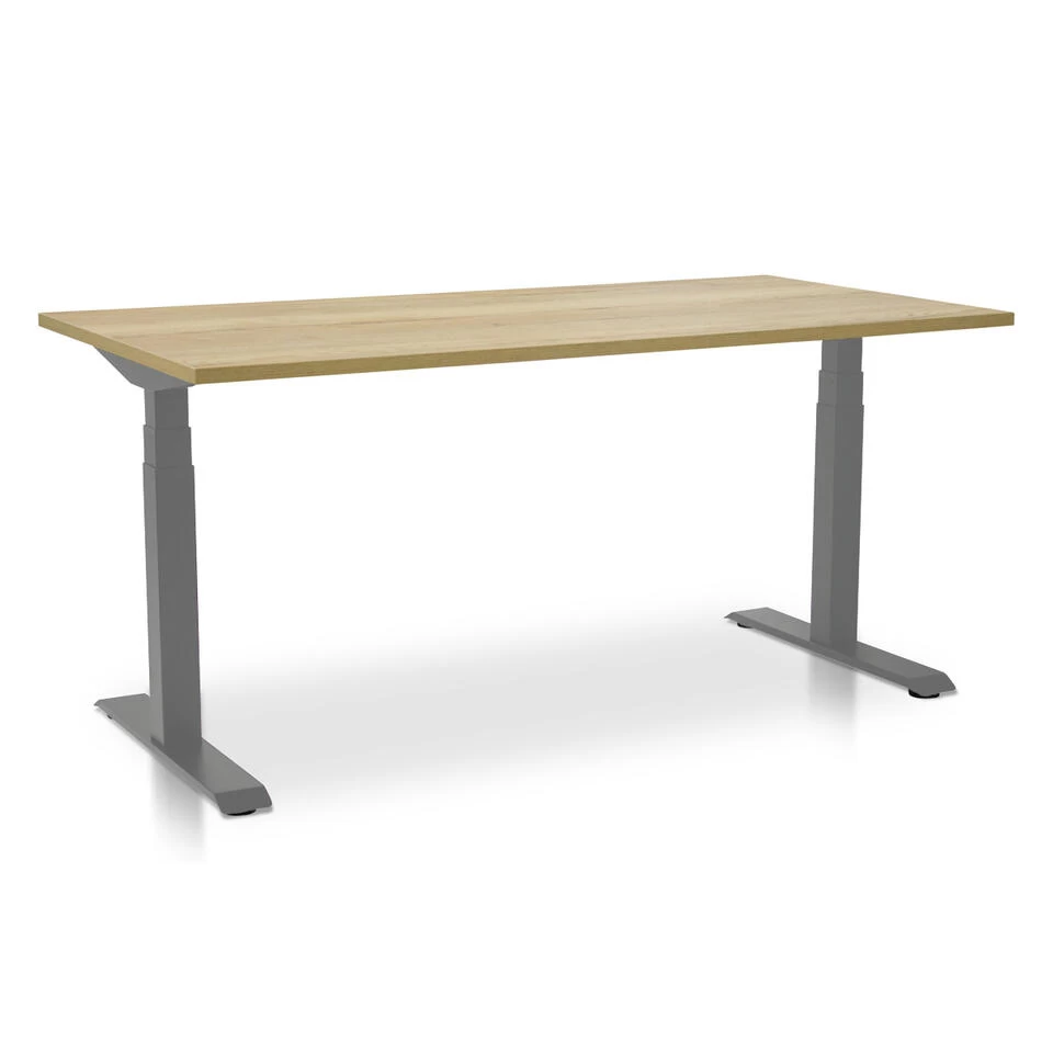 MRC PRO Elektrisch ARBO Zit-sta Bureau - 160x80 Cm Robuust Eiken