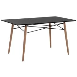 Beliani Eettafel BIONDI - Zwart Mdf