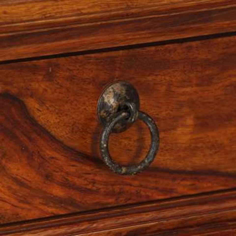 VidaXL Schrijftafel 120x50x76 Cm Massief Sheeshamhout - Afbeelding 2