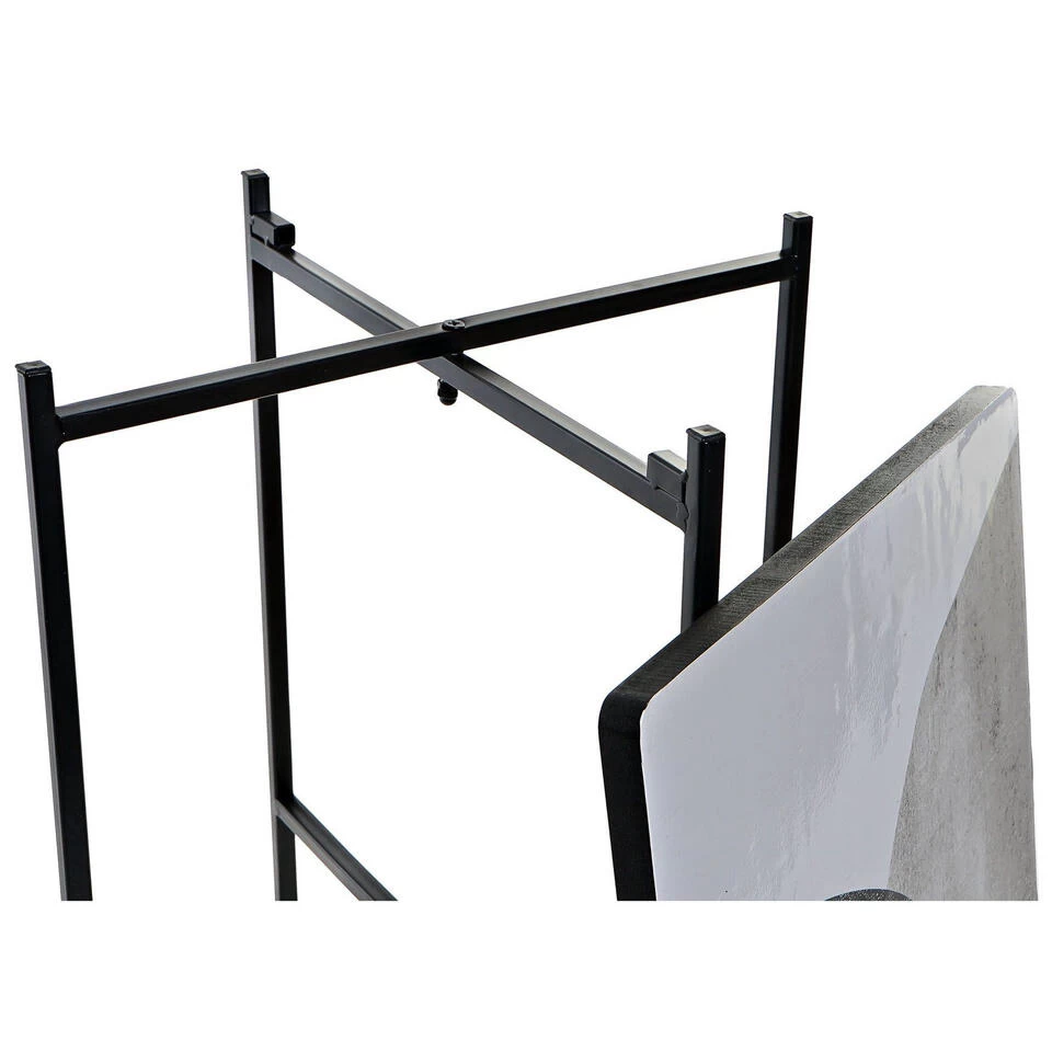 Items Bijzettafels - 2 Stuks - Vierkant - Zwart - Metaal - 40 X 46 Cm - Afbeelding 4