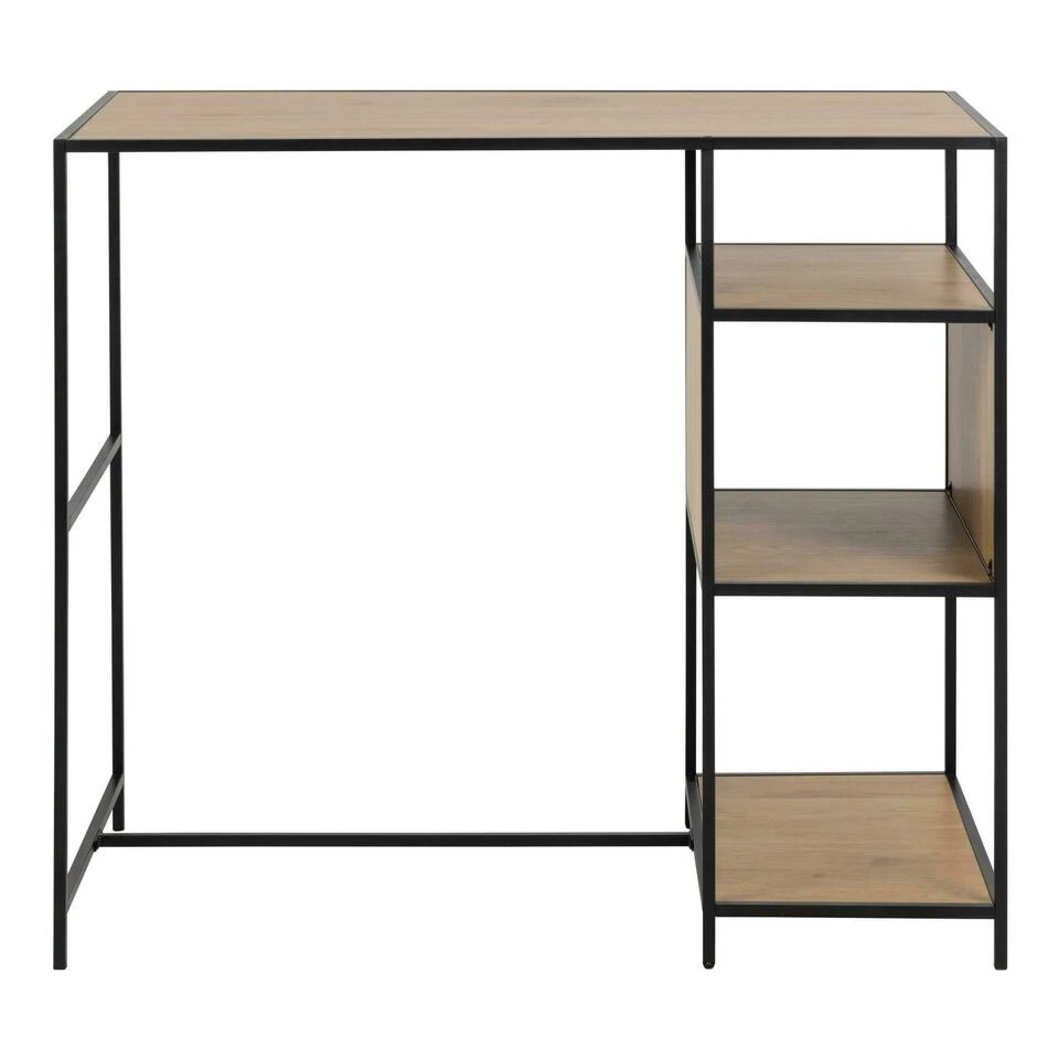 Sohome Bartafel Joannie - Eiken En Metaal - 120 X 60cm - Afbeelding 2