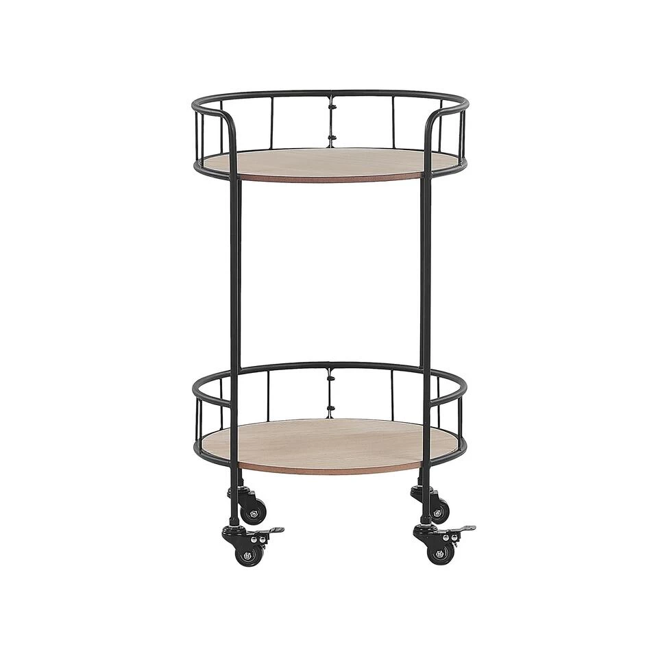 Beliani Keukentrolley HIKO - Zwart Metaal - Afbeelding 4