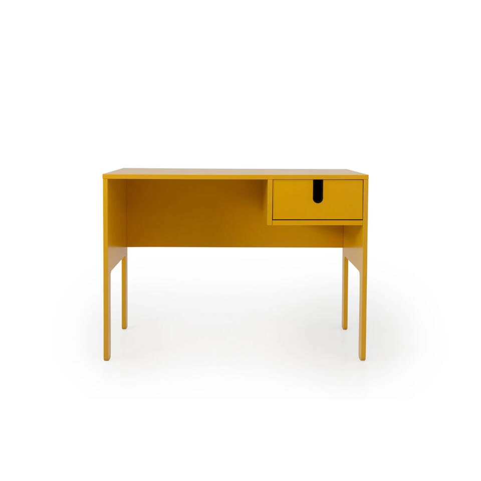 Tenzo Bureau Uno - Mosterd - 75x105x50 Cm