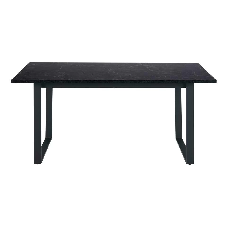 Sohome Eettafel Sheetal - 160 X 90cm - Zwart Marmerlook - Afbeelding 3