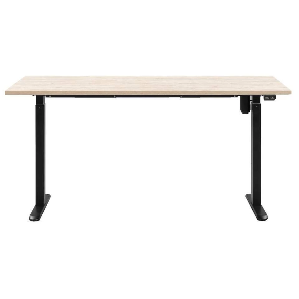 Bureau Homeworx Zit/sta Elektrisch Verstelbaar β Eikenkleur/zwart - 75/118x160x80 Cm - Afbeelding 2