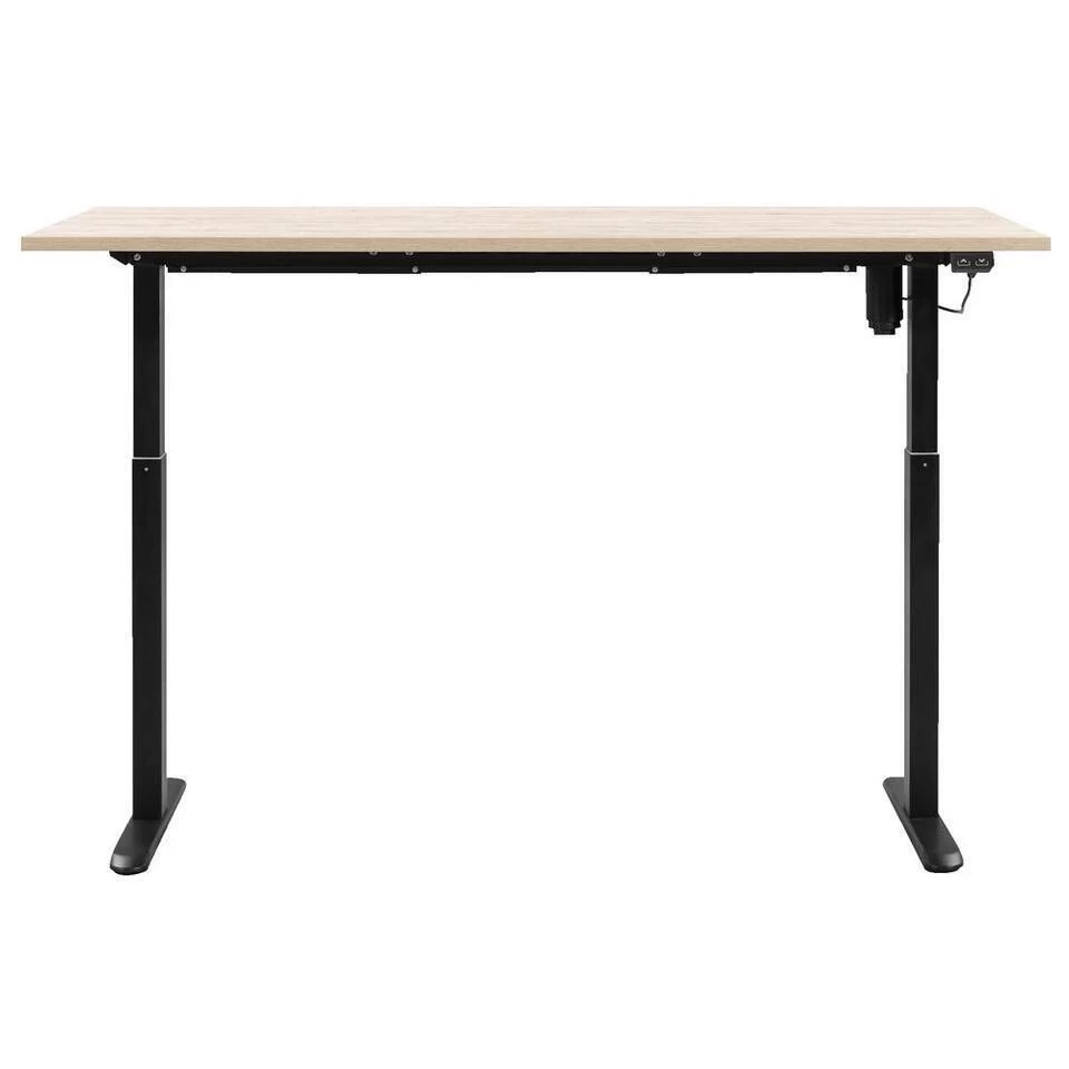 Bureau Homeworx Zit/sta Elektrisch Verstelbaar β Eikenkleur/zwart - 75/118x160x80 Cm - Afbeelding 4