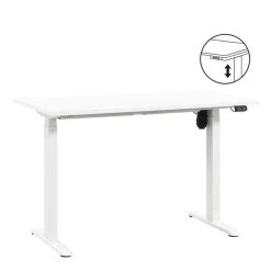 Bureau Homeworx Zit/sta Elektrisch Verstelbaar – Wit/wit - 75/118x120x70 Cm