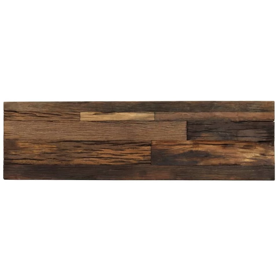 VidaXL Wandtafel 120x35x76 Cm Gerecycled Hout En Staal - Afbeelding 2