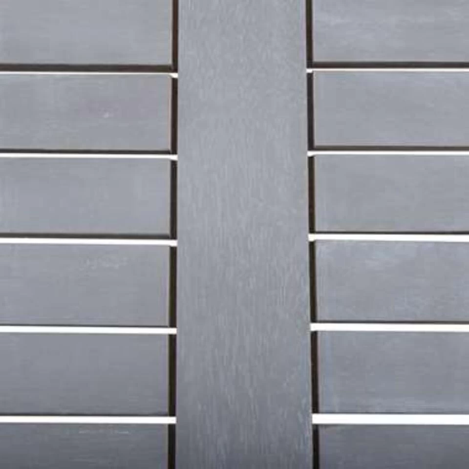 VidaXL Tuintafel 80x80x74 Cm Massief Acaciahout Grijs - Afbeelding 4