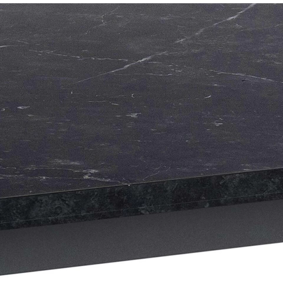 Sohome Eettafel Sheetal - 160 X 90cm - Zwart Marmerlook - Afbeelding 4