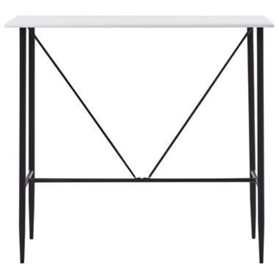 VidaXL Bartafel 120x60x110 Cm MDF Wit - Afbeelding 2