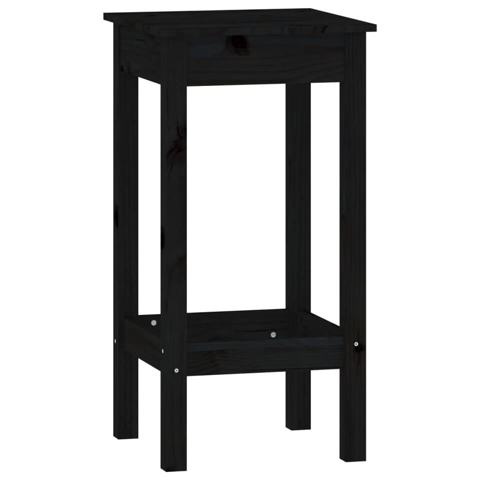 VidaXL 5-delige Barset Massief Grenenhout Zwart - Afbeelding 4